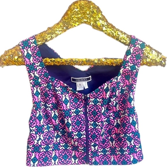 Nikibiki Zip Up Crop Top - Picture 1 of 3